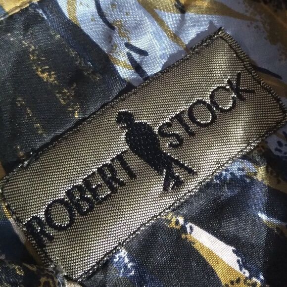 Vintage Robert Stock Abstract Pattern Silk Shirt - Picture 6 of 8